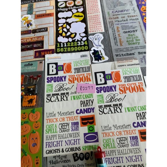 Halloween Scrapbook Stickers & Kits Bundle - Assorted Designs & Sizes - Picture 13 of 13